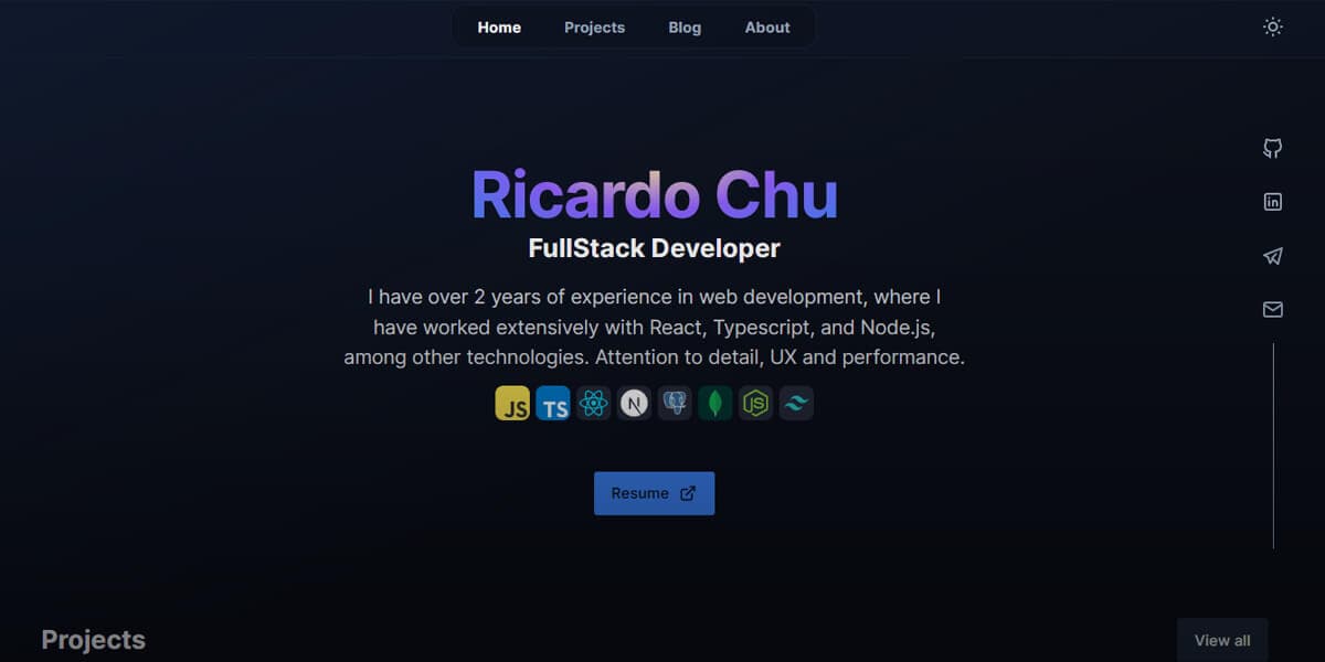 ricardochu.com image preview